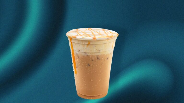 iced salted caramel pumpkin macchiato