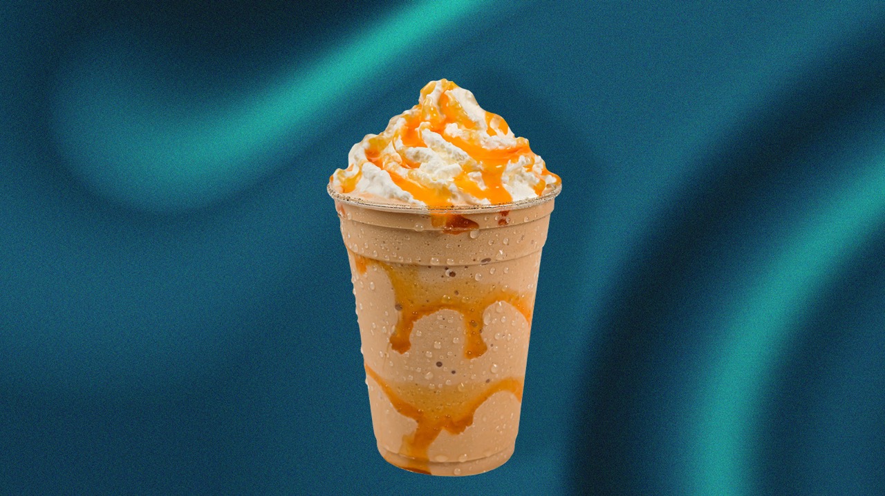 salted caramel pumpkin macchiato frappe